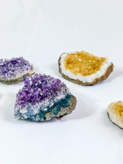 Meditation Divine Pair: Amethyst + Citrine | Large