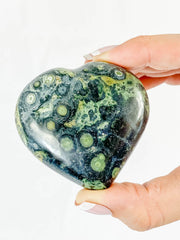 Kambaba / Crocodile Jasper Heart | Large