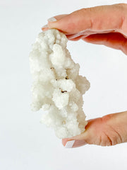 White Chalcedony Stalactite Cluster 89g