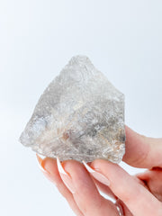 Clear Quartz with Black Rutile Natural Inclusions 109g