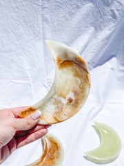 Green Onyx Moon Bowl | X Large