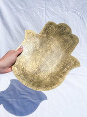 Hamsa Bronze Dish Dark | XX Large