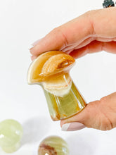 Green Onyx Mushrooms Carving
