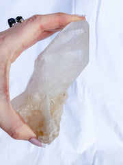 Himalayan Quartz Natural Point with Inclusions 273g