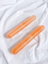 Selenite Energizing Peach Wand Rounded