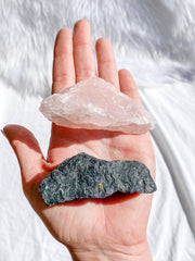 Rose Quartz and Black Tourmaline House Protection | Large