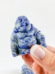 Sodalite Buddha Carving