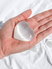 Selenite Heart | Medium