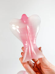 Onyx Pink Angel Carving