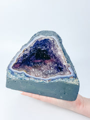 Amethyst Pink Purple Druzy and Agate Geode Statement Piece “Faery Cave” 3.3kg