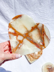 Green Onyx Heart Bowl | X Large