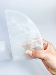 Selenite Polished Bookend