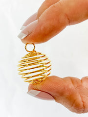 Gold Spiral Pendant
