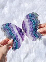 Fluorite Fairy Wings Pair 1.1kg