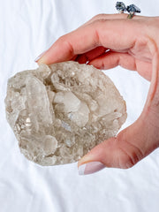 Smoky Himalayan Quartz Cluster with Inclusions 175g