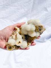 Coral Quartz Cluster with Druzy Cluster 890g