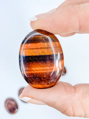 Red Tiger Eye Worry Stone