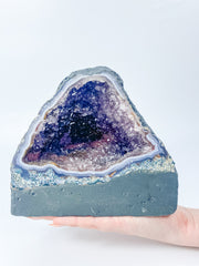 Amethyst Pink Purple Druzy and Agate Geode Statement Piece “Faery Cave” 3.3kg