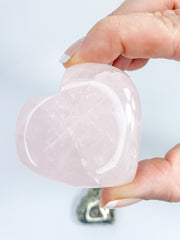 Manifest Love Heart Pack Duo: Rose Quartz + Pyrite | Medium