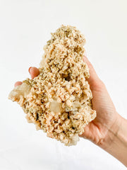 Pink Heulandite Stilbite Cluster 659g
