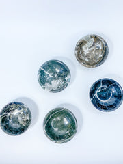 Black Onyx with inclusions Bowl | Medium