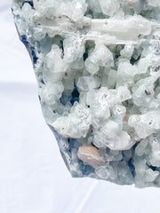 Chalcedony and Apophyllite CutBase Cluster 2.2kg