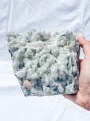 Chalcedony and Apophyllite CutBase Cluster 2.2kg