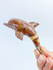 Jasper Dolphin Carving