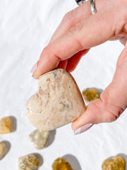 Spotted Agate Heart | Medium
