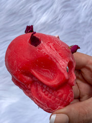 “Candles n Dreams” Sugar Plum Skull Candle Pink