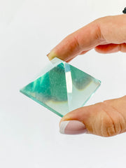 Green Obsidian Pyramid | Medium