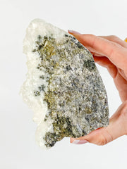Apophyllite Cluster with Druzy Inclusions 326g
