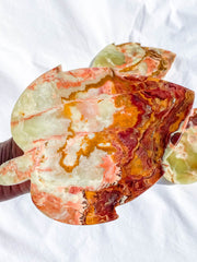 Green Onyx Leaf Bowl | X Large