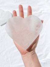 Selenite Heart Cleansing Plate