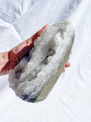 Chalcedony with Apophyllite CutBase Cluster 2.4kg