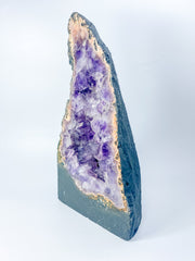 Amethyst and Pink Geode Statement Piece “Witches Hat” 8kg