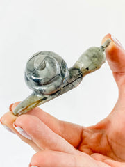 Jasper Snail Carving