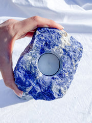 Sodalite Natural Candle Base