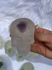 “Candles n Dreams” Skull with Mixed Crystals Soap