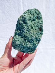 Green Heulandite Cut Base Cluster 645g