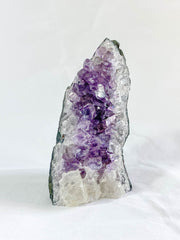 Amethyst Quartz and Calcite Cut Base Cluster 1.2kg