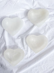 Selenite Heart Cleansing Bowl | X Large