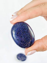 Blue Gold Stone Worry Stone