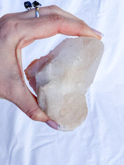 Himalayan Quartz Cluster Elestial with Inclusions 458g