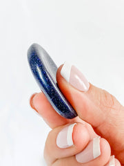 Blue Gold Stone Worry Stone