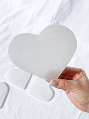 Selenite Heart Cleansing Plate