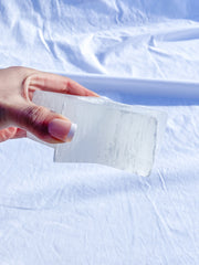 Selenite Star Polished Candle Base