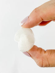White Aventurine Mini Skull