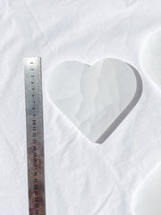 Selenite Heart Cleansing Plate