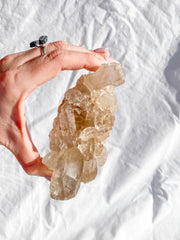 Smoky Himalayan Quartz Cluster with Inclusions 398g